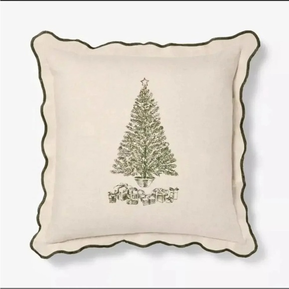 NWT Holiday tree square throw pillow Threshold designed with Studio Mcgee - Picture 1 of 4